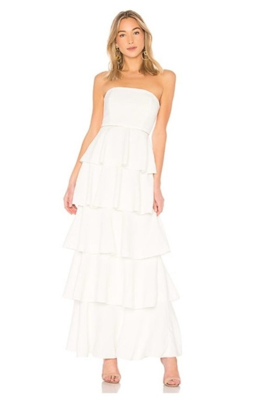 (Flawed) Rachel Zoe Olympia Gown in Ecru Size 4